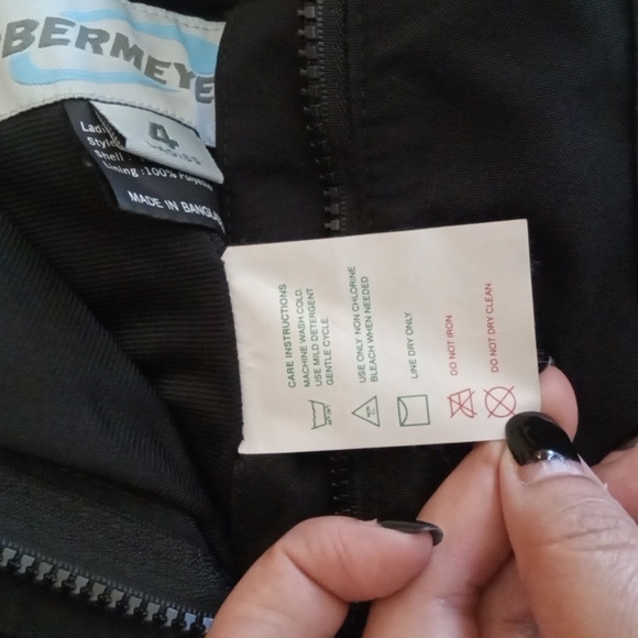Obermeyer Black Ladies Ski Pants Vintage Ridgeline Gelanots Thermolite Size 4 - Picture 6 of 10